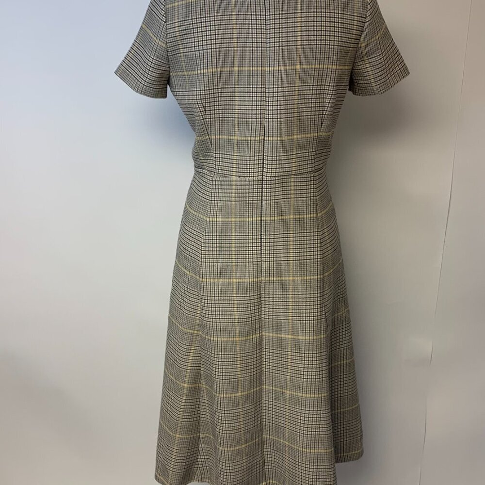 Ann Taylor Dress Fit & Flare Plaid Classic Work Office Professional Womens SZ 6P - Picture 4 of 11